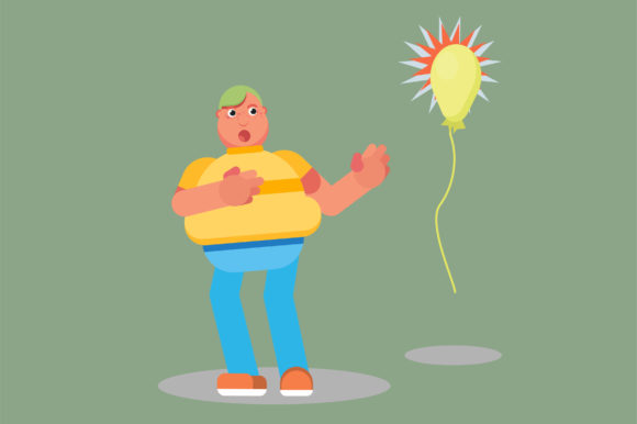 A Boy Shocked - Character Graphics and Illustrations