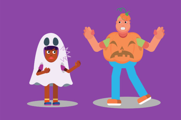 A Character of a Boy: Graphics and Illustrations for Halloween Content
