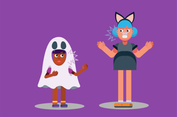 Angry Girls - Halloween Graphics & Illustrations Review