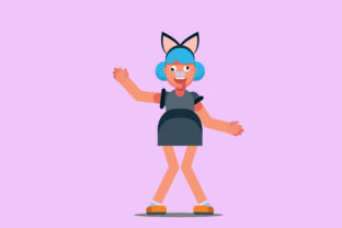 Cat Halloween Costume Graphics and Illustrations