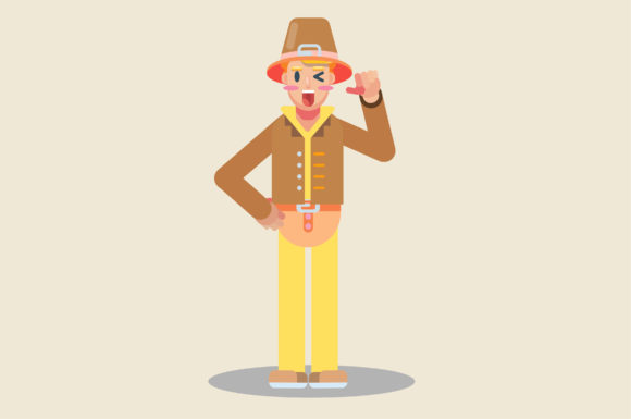 Characters of a Cute Farmer: Graphics & Illustrations for Crafting