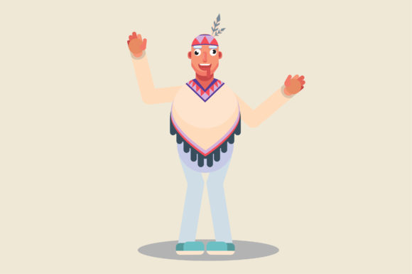 Characters of a Funny Tribal Chief: Graphics & Illustrations Review