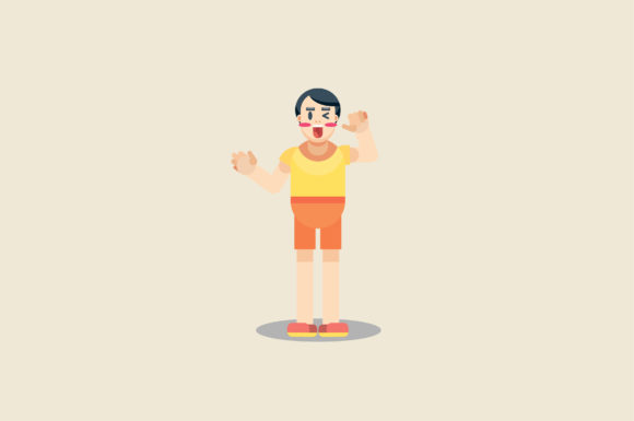 Characters of Cute Little Boy: Graphics & Illustrations for Brands
