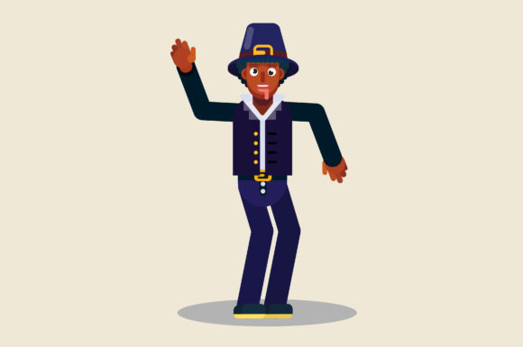 Characters of Man Funny Dancing: Graphics and Illustrations with Soul