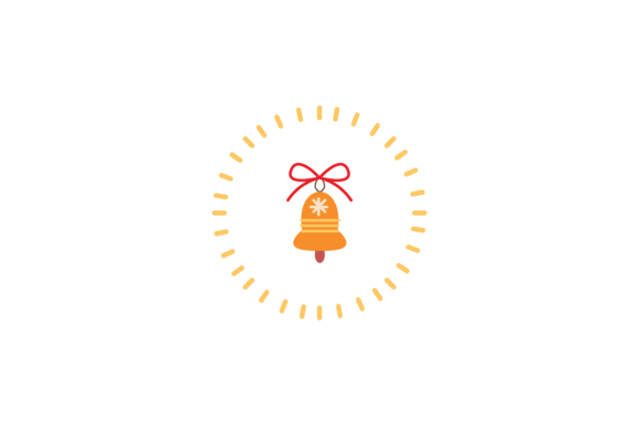 Christmas Decoration Bell Sticker Svg Graphics