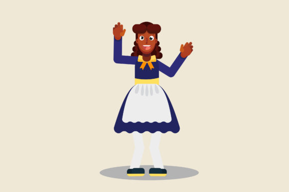 Funny Girl Dancing: Illustrations & Graphics for Crafters