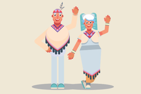 Native Couple Graphics: Happy Thanksgiving Illustrations Review