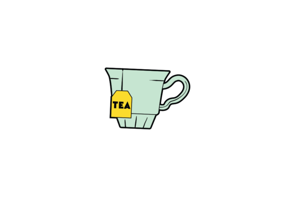 Tea Glass Icon Sticker Svg: Graphics and Icons for Local Business